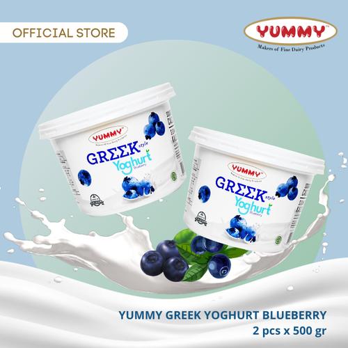 Foto Produk Yummy Greek Yoghurt Blueberry 2 x 500g dari YUMMY Dairy