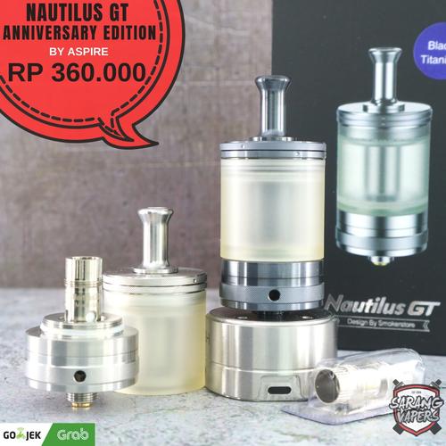 Jual RTA NAUTILUS GT ANNIVERSARY EDITION by ASPIRE - BLACK TITANIUM -  Jakarta Barat - SARANG VAPERS BINUS | Tokopedia