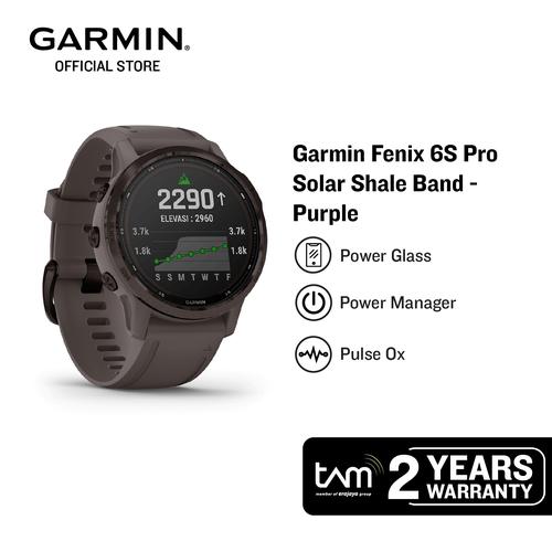 Gambar Garmin Fenix 6S Pro Solar Purple with Shale Band dari Garmin Official Store Jakarta Utara Tokopedia