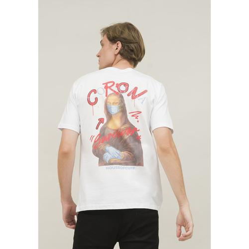 Foto Produk kaos putih pria t shirt pendek hingga size 4XL houseofcuff corona dari House of Cuff