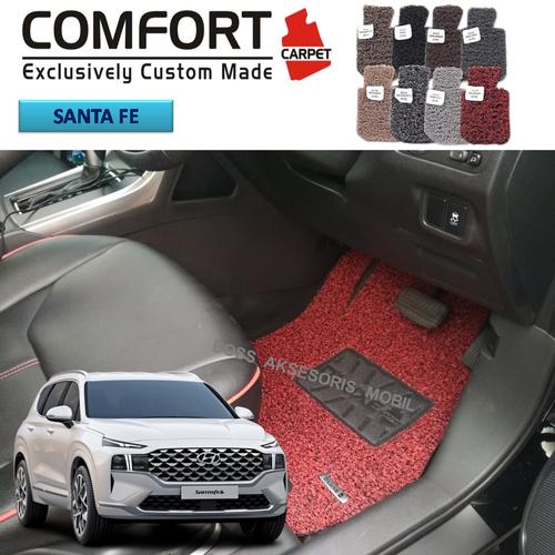 Foto Produk Karpet Comfort Deluxe Khusus Hyundai santa fe 2021 full bagasi dari Boss Aksesoris Mobil