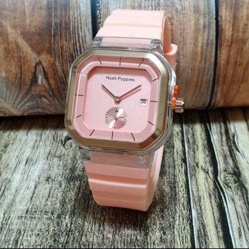Foto Produk jam tangan wanita hush puppies tanggal aktif 8604 - peach dari Ahokyahop