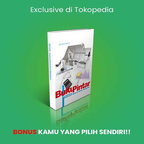 Gambar Buku Pintar Menghitung Material Spesial Pilih Bonus Sendiri - TutorialRAB dari Arsitek Online 77 Kota Tangerang Tokopedia