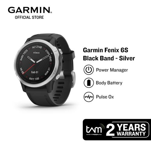 Promo Garmin Fenix 6S Silver with Black Band - Jakarta Utara - Garmin  Official Store | Tokopedia