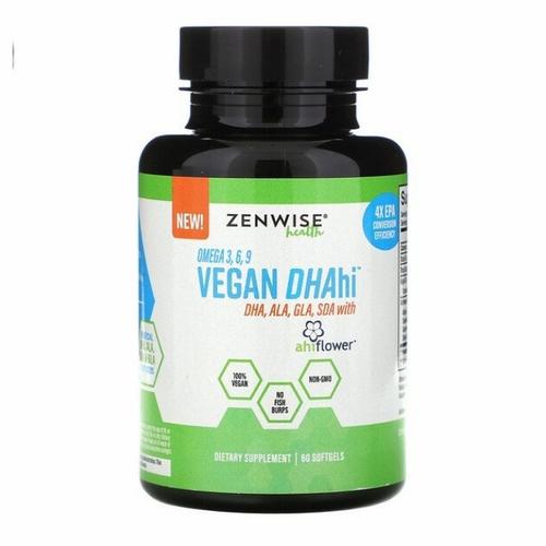 Jual Zenwise Health vegan Omega 369 omega 3 6 9 Vegan DHAhi 60 Softgels -  Kota Makassar - Harapan Indah Organik | Tokopedia