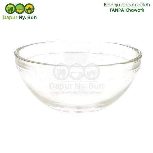 Foto Produk Mangkok Mini Kaca Bening Polos Ukuran 3,5 Inch / Mangkuk Sambal dari Dapur Ny.Bun