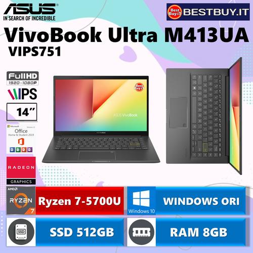 Jual ASUS VIVOBOOK ULTRA 14 M413UA Ryzen 7-5700U 8GB 512GB 14