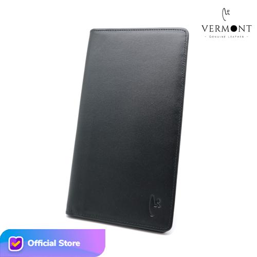 Foto Produk Dompet Panjang Kulit Asli Branded VERMONT V83 - L004 Original Leather - Black Nappa dari VERMONT LEATHER