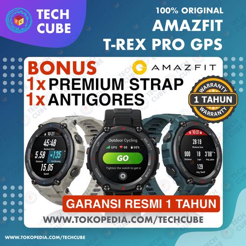 Jual Amazfit TREX PRO Smartwatch GPS Military Sport T Rex PRO Garansi RESMI  - Meteorite BLACK - Jakarta Barat - Tech Cube | Tokopedia