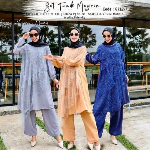 Jual SETELAN CELANA POLOS TUNIK SETCEL 
