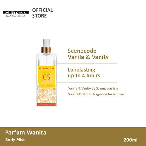 Gambar Body Mist Original Scentcode 06 - Vanilla & Vanity Mist Woman 200ml dari Scentcode Official Kota Bekasi Tokopedia