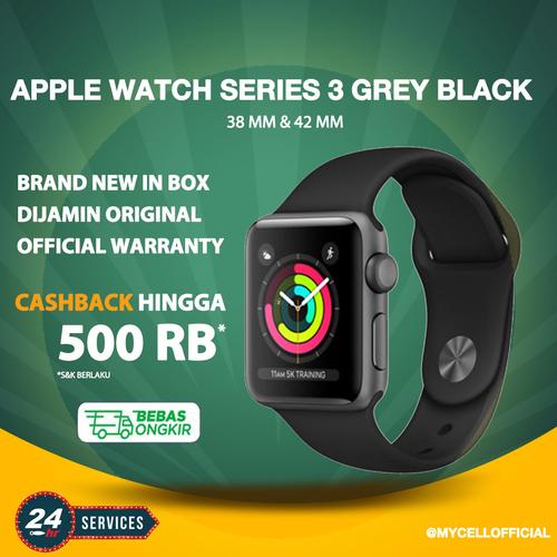 Jual Apple Watch Series 3 42mm 38mm Space Grey with Black Sport 42 38 iBox  - Inter 38mm - Jakarta Pusat - MyCell Official | Tokopedia