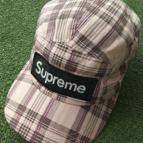 Jual Supreme 5 Panel Plaid Cap Topi 