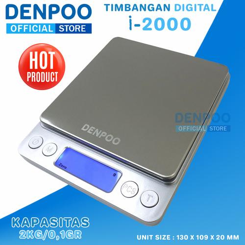 Foto Produk Timbangan Digital 2KG / 0,1gr Kopi Dapur Drip Coffe Scale Digital dari DENPOO OFFICIAL STORE