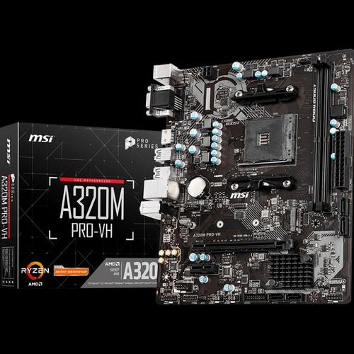 Foto Produk MSI A320M PRO VH AMD AM4 A320M PRO-VH AMD Socket AM4 - Motherboard dari dHafie Computer