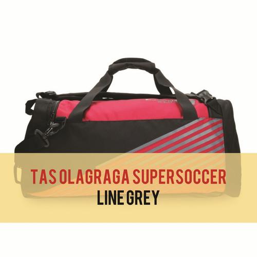Gambar BACKPACK//TAS TRAVEL// SPORT BAG//TAS OLAHRAGA Super Soccer Line Grey dari super store official Jakarta Selatan Tokopedia