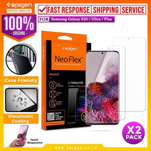 Foto Produk Screen Protector Samsung Galaxy S20 / Ultra / Plus Spigen Neo Flex - S20 dari Spigen Official