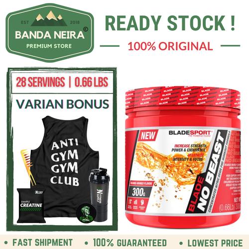 Foto Produk BLADE SPORT / BLADESPORT Blade No Beast Pre Workout - ORANGE MANGO, 28 SERVINGS dari Banda Neira Store