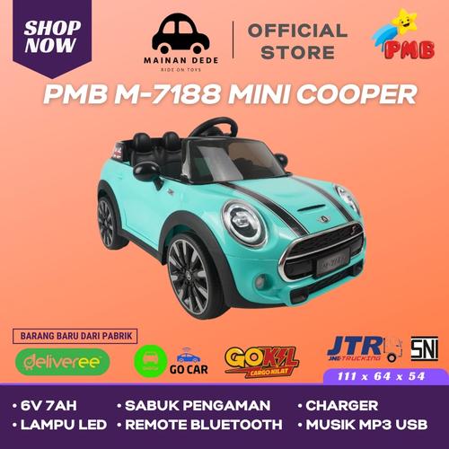 Foto Produk KHUSUS GOJEK Mainan Anak Mobil Aki PMB 7188 Mini Cooper Mortein M-7188 - Hijau ( Tosca ) dari Mainan Anak Dede
