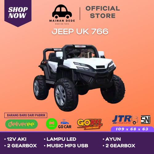 Foto Produk Mainan Mobil Aki Jeep Unikid UK 766 - Putih dari Mainan Anak Dede