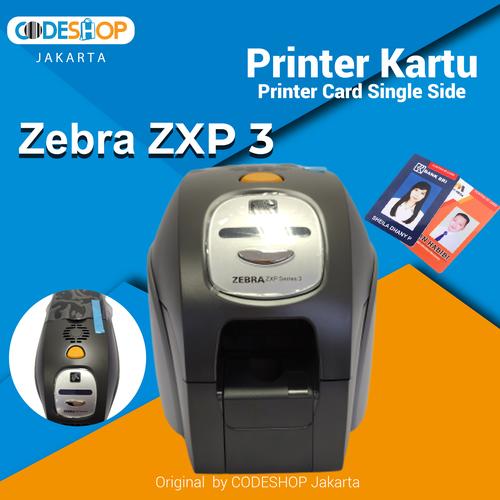 Jual ID CARD PRINTER ZEBRA ZXP 3 Cetak 
