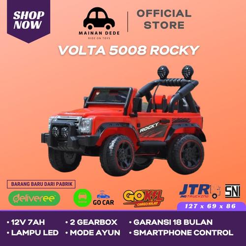 Foto Produk Mainan Mobil Aki SHP Volta Jeep Rocky 5008 GARANSI 18 BULAN - Merah dari Mainan Anak Dede