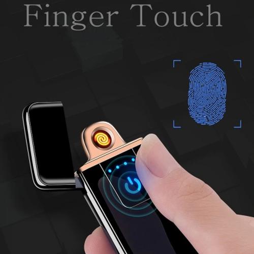 Foto Produk Korek Api Elektrik Fingerprint Touch Sensor Rechargeable USB dari Duitmart