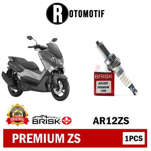 Foto Produk Busi Brisk Motor Vixion Aerox Nmax Satria Jupiter Premium Zs AR12ZS dari Ruang Otomotif