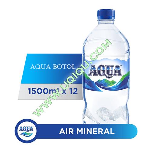 Foto Produk Aqua Botol 1500 ml 1 Dus (12 Botol) dari Toko Uqiqu
