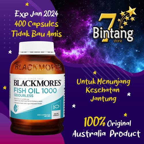 Foto Produk Blackmores Odourless Fish Oil 1000 - 400 Capsules (Aussie) dari Tujuh Bintang Store