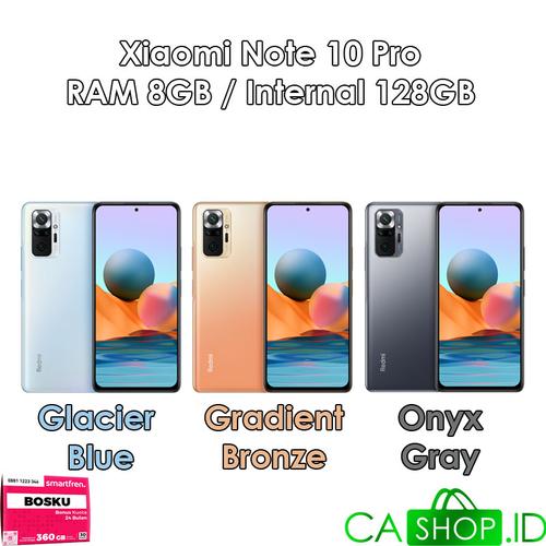 Foto Produk Xiaomi Redmi Note 10 Pro -8GB 128GB (8/128)-New Original Garansi Resmi - Glacier Blue dari CA Shop