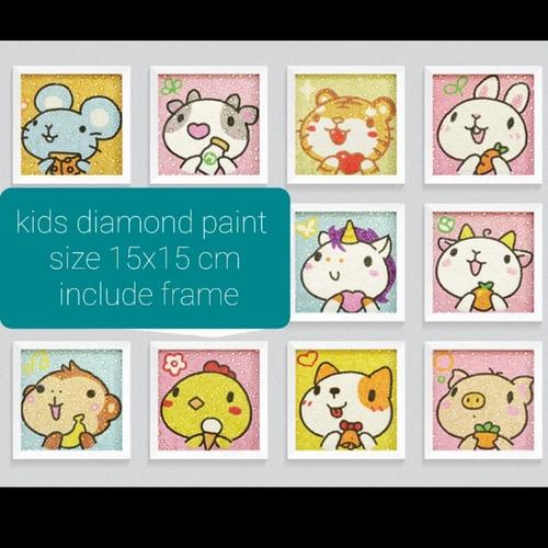 Foto Produk DIY DIAMOND PAINTING KIDS CRAFT ACTIVITY DIAMOND SHIO RAT - random, canvas only dari Eterniabutik