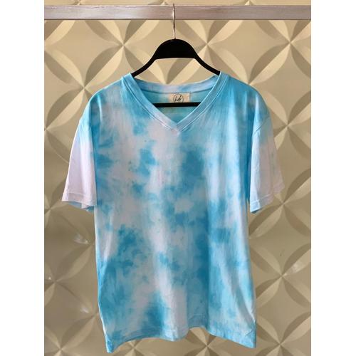 Jual Cloud Tie Dye Vneck / Kaos Tie Dye 