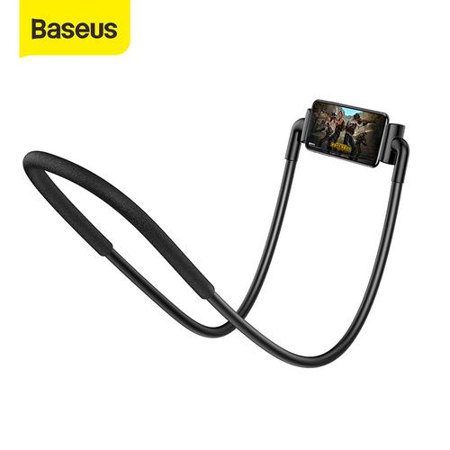 Foto Produk BASEUS LAZYPOD LEHER DAN PINGGANG LAZY NECK PHONE HOLDER CELL STAND - Hitam dari Baseus Official Store
