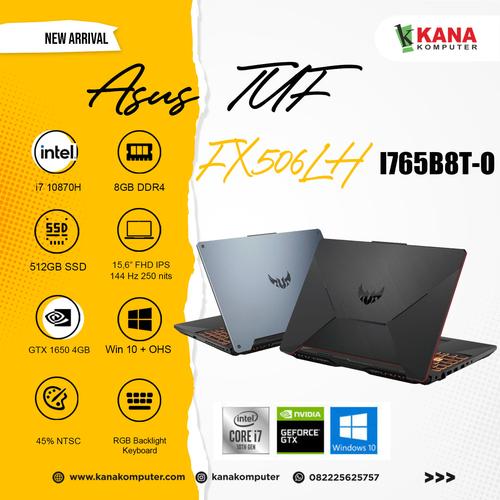 Foto Produk Asus TUF F15 FX506LH I765B8T O Core i7 10870H/GTX1650/SSD 512GB/8GB dari kanakomputer