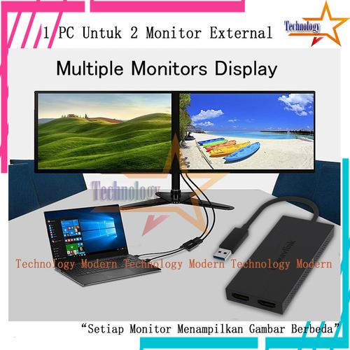 Jual USB 3.0 To HDMI Multi Monitor 1x3 