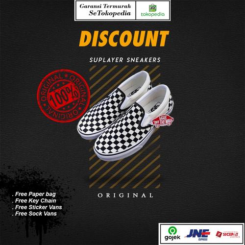 Foto Produk Vans Slip On Classic Checkerboard Global Original - 37 dari Suplayer Sneakers