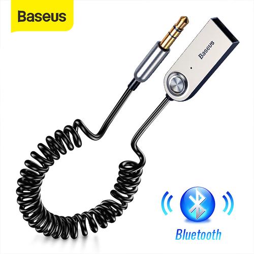 Foto Produk BASEUS BLUETOOTH WIRELESS BLUETOOTH RECEIVER ADAPTER AUX 3.5MM - Hitam dari Baseus Official Store