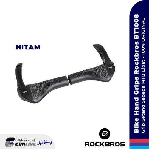 Gambar COMLINE-Grip Stang Sepeda MTB Lipat ROCKBROS BT1008 (Bike Hand Grips) - Hitam dari ComLine Hobbies Jakarta Selatan Tokopedia