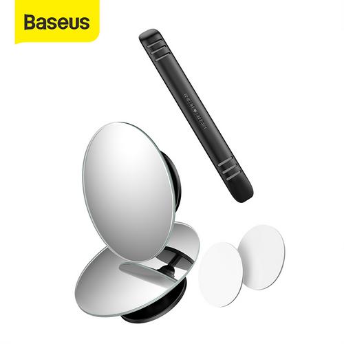 Foto Produk BASEUS KACA SPION KECIL MINI CEMBUNG WIDE ANGLE BLIND SPOT CAR MIRRORS - Hitam dari Baseus Official Store