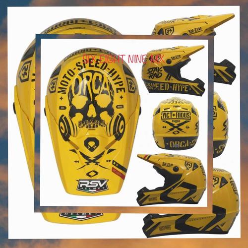 Foto Produk Helm RSV ORCA supermoto atau helm motocross RSV ORCA dari SIX EIGHT NINE MX