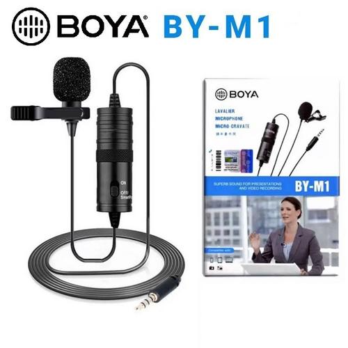 Foto Produk BOYA BY-M1 Lavalier Condenser Microphone Portable Mini 3.5mm Clip dari TokoUsbcom