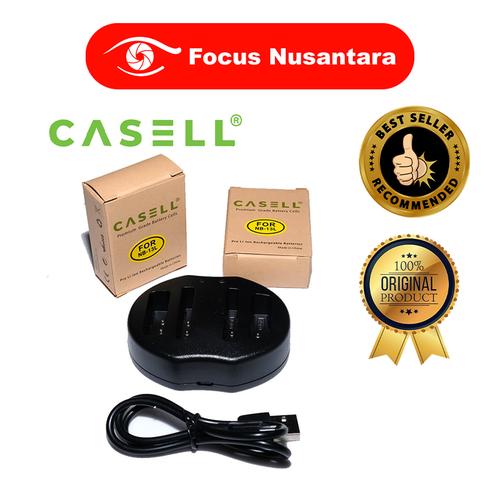 Foto Produk CASELL Battery Pack Nb-13L (2 Battery + 1 USB Dual Charger) dari Focus Nusantara