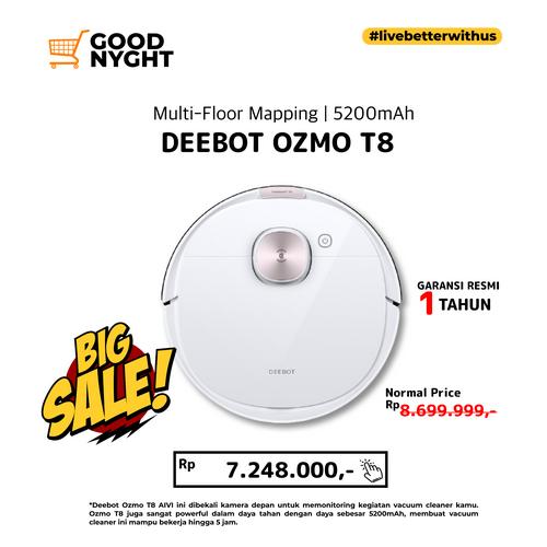 Jual Ecovacs DEEBOT OZMO T8 Robot Vacuum Cleaner - Jakarta Timur -  Goodnyghtstore | Tokopedia