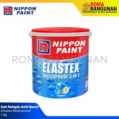 Gambar CAT TEMBOK WATERPROOF NIPPON ELASTEX 3IN1 1 KG - 10-Black dari Roma Bangunan Kab. Karawang Tokopedia