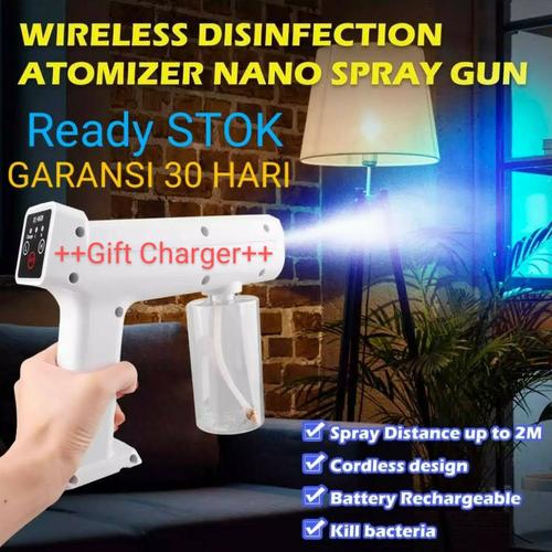 Foto Produk nano spray steam gun disinfektan portable wireless with UV light dari POFRE