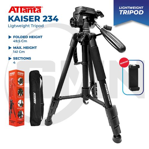 Gambar Tripod camera dslr attanta kaiser 234 + bag / tripod video - KAISER 234 dari SMN Official Jakarta Barat Tokopedia