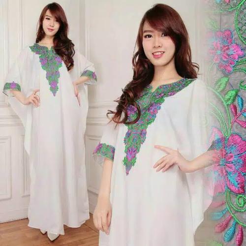 Foto Produk Yusita kaftan katun maxi dress long gamis busana muslim wanita dari Angelsammy shop