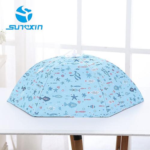 Foto Produk Tudung Saji Lipat Aluminium Foil / 70CM / Tudung Saji Makanan - Biru Muda dari SUNXIN