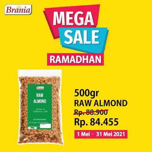 Foto Produk Kacang Almond Mentah USA Grade A 500gr dari Brania Almond